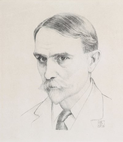 Selbstporträt, 1918 von Joseph Edward Southall